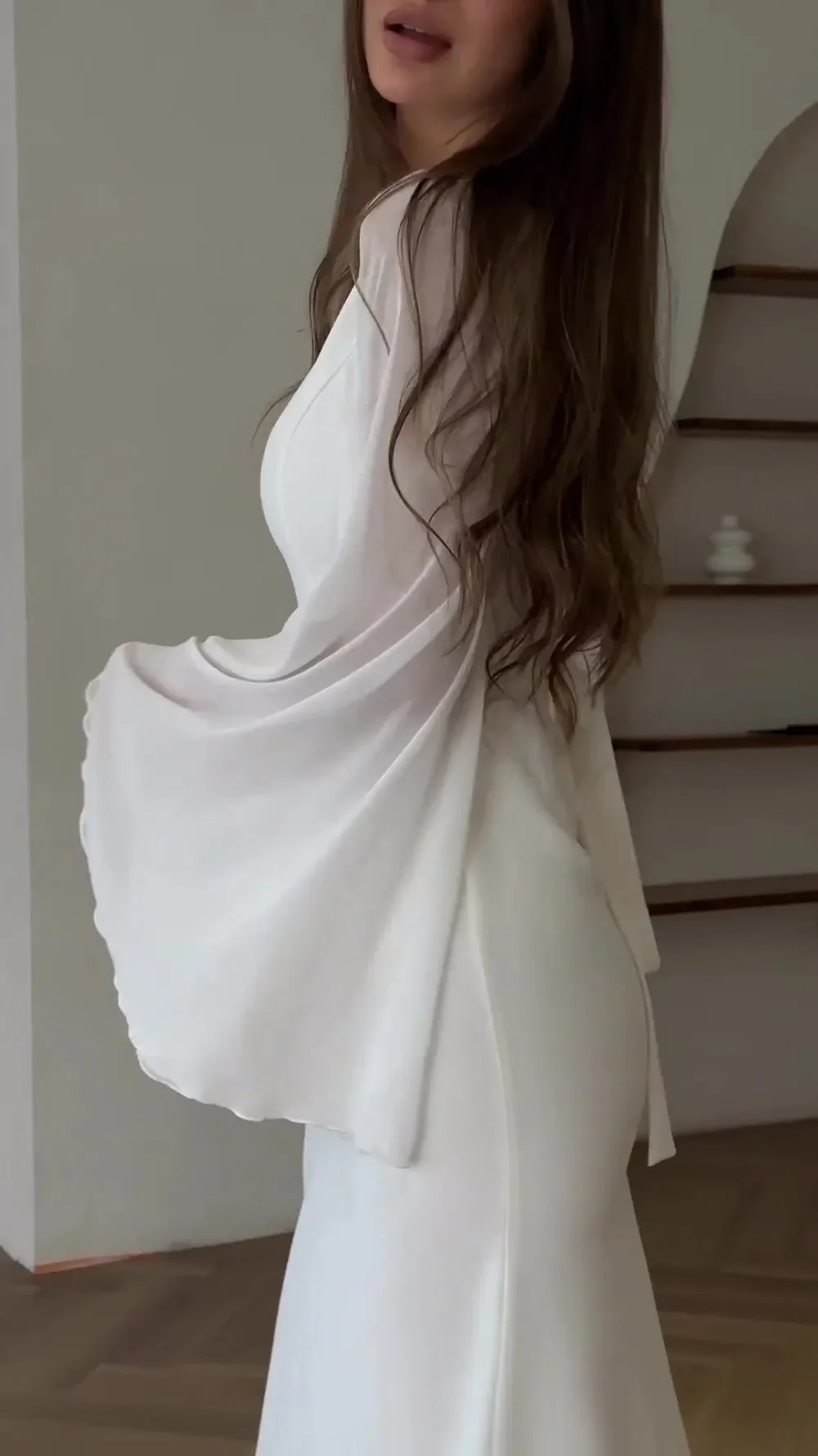 Мусульманское платье женская абайя шифоновые вечерние платья с рукавом Рог