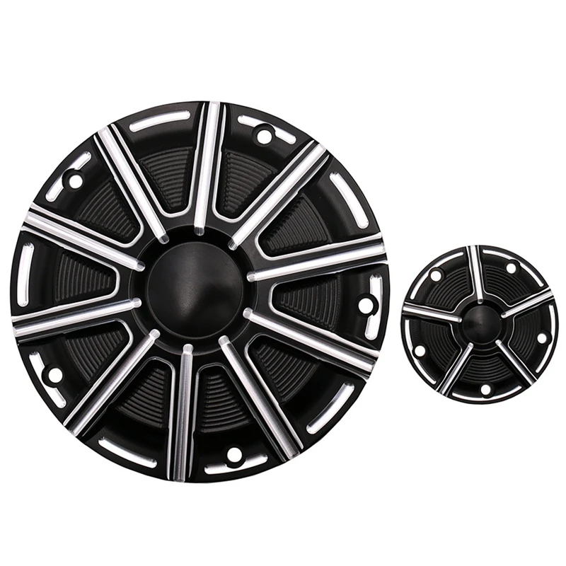 Черная крышка таймера двигателя мотоцикла для Dyna Softail Touring Electra Glide Road King FLTR