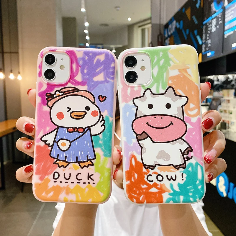 Милый чехол Gilr Boy для IPhone 12 Mini 11 Pro X XR XS Max 5 6 7 8 Plus SE милый мягкий телефона бамперы