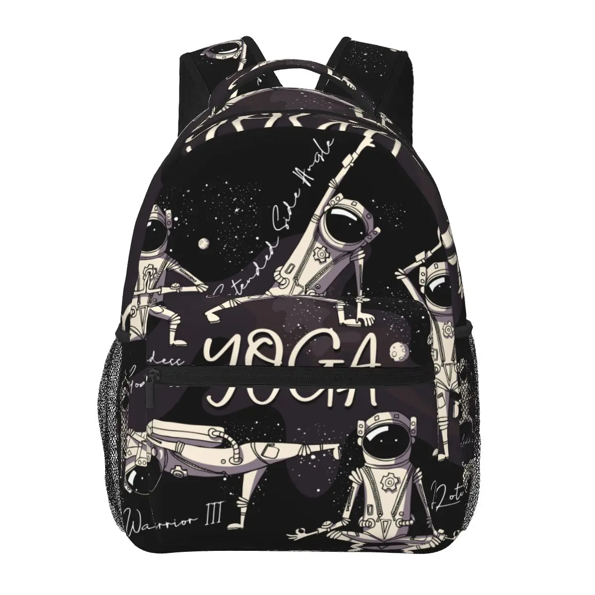 

Children Backpacks School Bag For Boys Funny Cartoon Astronaut In A Yoga Poses Teenagers Schoolbag Student Bookbags