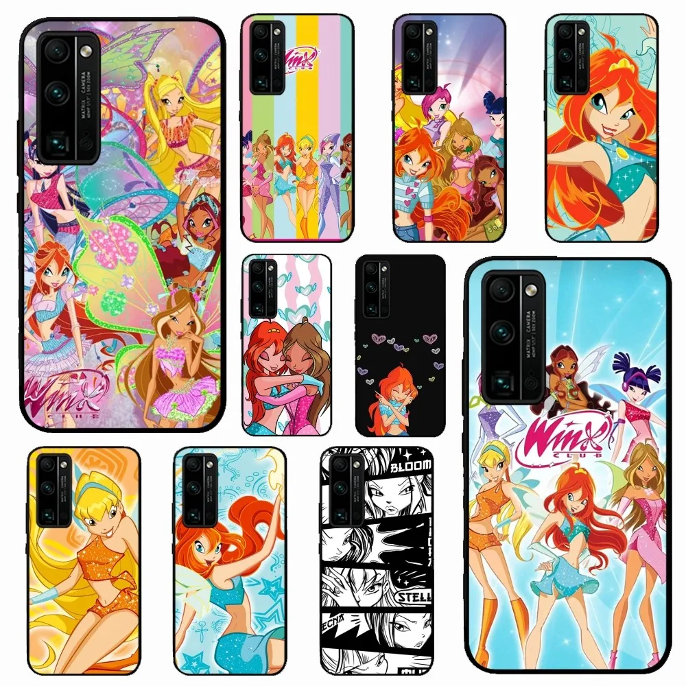 Чехол для телефона Girl W-Winxs C-clubs Huawei Honor 10 Lite 9 20 7A 9X 30 50 60 70 Pro Plus мягкий силиконовый
