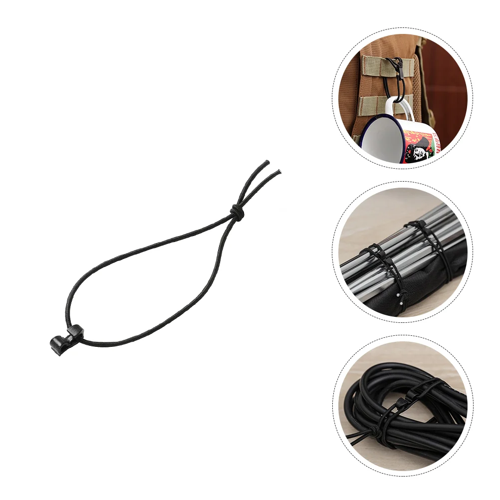 

Elastic Clip Ribbon String Buckle Hook Rope Toggle Clamp Dominator Web Tie Holder Stick Hiking Bungee Outdoor Storage Pole