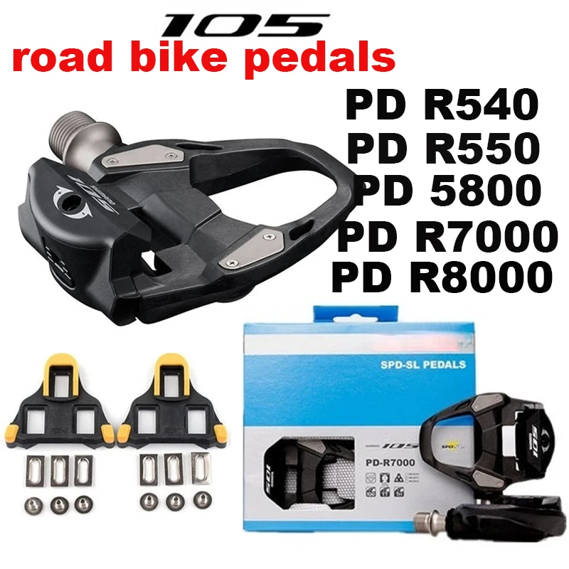

105 PD R7000R8000/PD5800 R550/R540 Road Bike Pedals Carbon Self-Locking Pedals SPD Pedals With SM-SH10/SH12 Cleat ultegra r7000