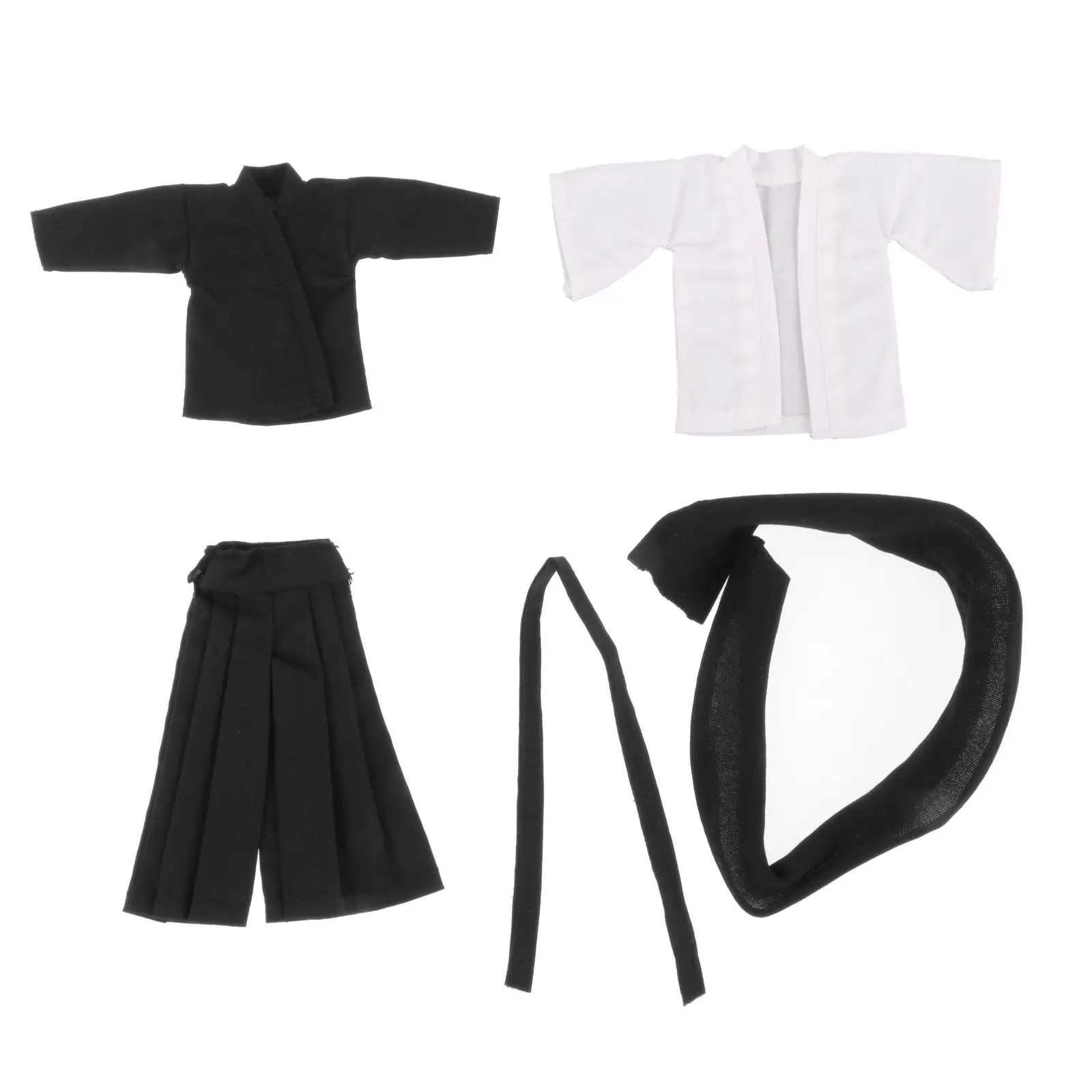 4 шт. наборы униформы ушу в масштабе 1/12 для костюма фигурок солдата 6 дюймов