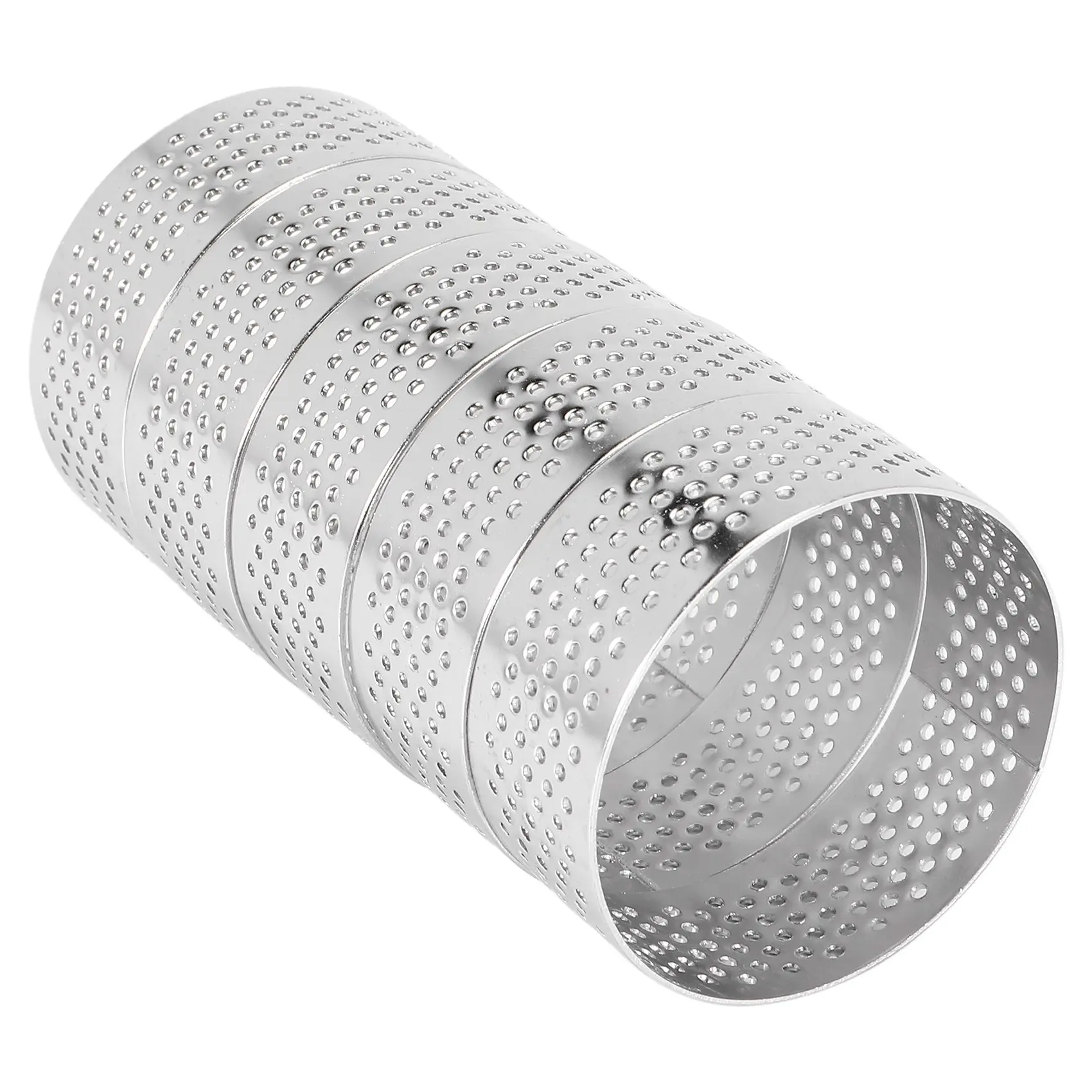 ПЕРФОРИРОВАННОЕ кольцо из нержавеющей стали 5 шт. см для торта и мусса круглые