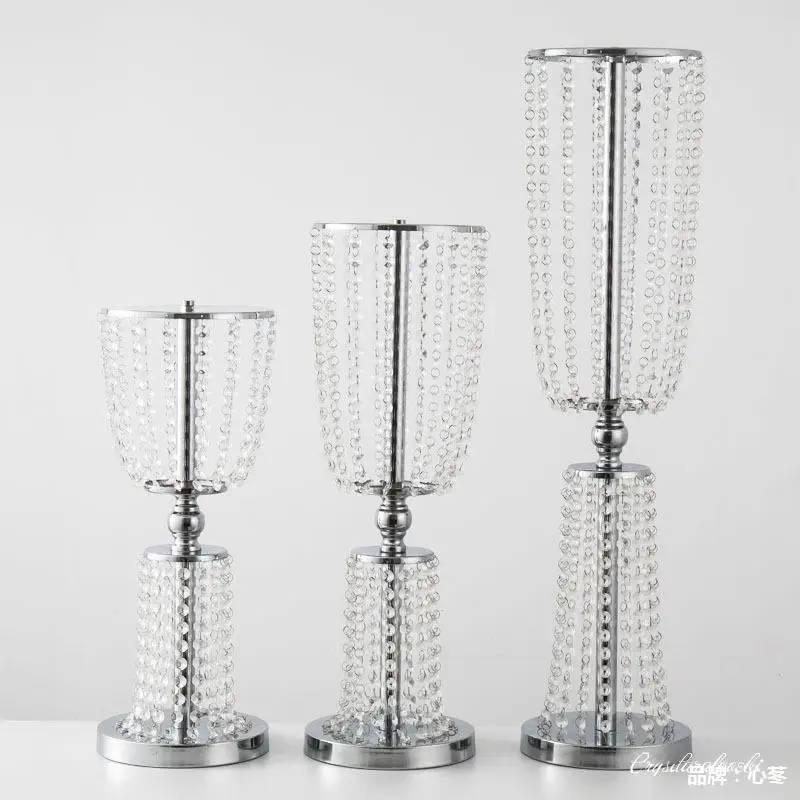 4 шт 31 ''высокий Акриловый Кристалл Свадьба дорога свинец центральный событие