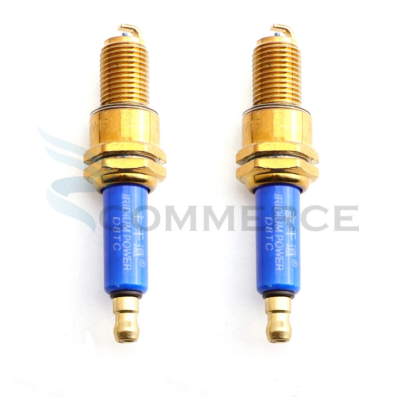 

2pcs /lot D8TC Spark Plug Replacement for Taotao Kazuma Sunl Roketa Pocket Bike Scooter GY6 150cc 200cc