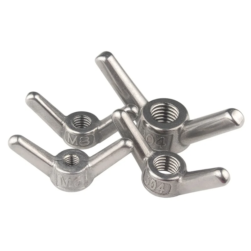 

1pcs 304 Stainless Steel Butterfly Nut Hand Tighten Nuts Claw Nut Butterfly Wing Nut Wing Nuts M6 M8 M10 M12 M14 M16 M18 M20 M24