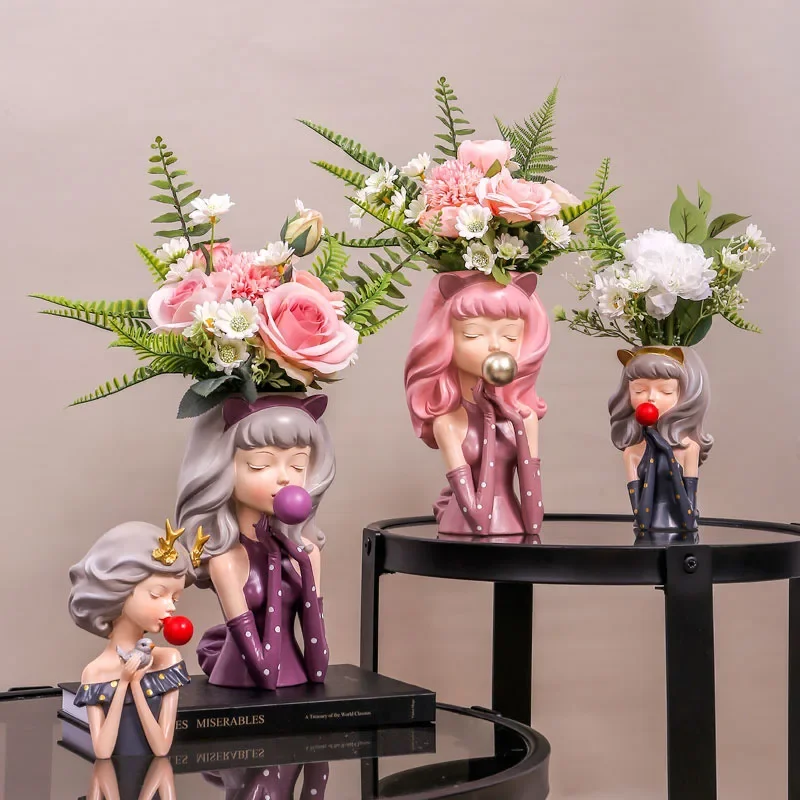 Скандинавская пузырь ваза для девочек гостиная рабочий стол цветочная