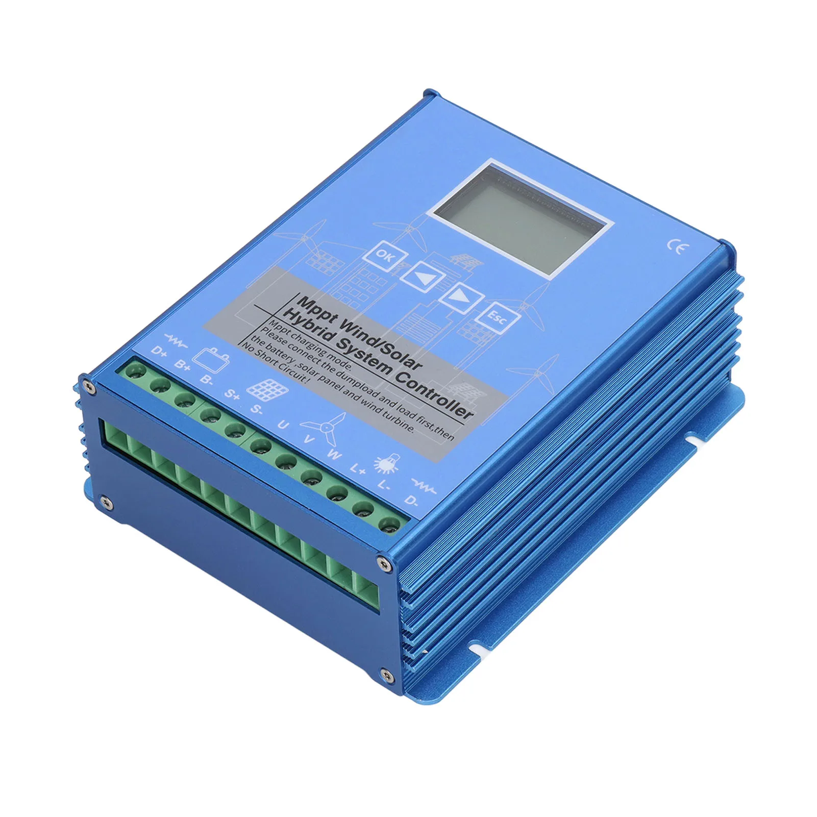 Ветер Солнечный гибридный контроллер MPPT PWM Зарядка 800 Вт 600 PV регулятор с