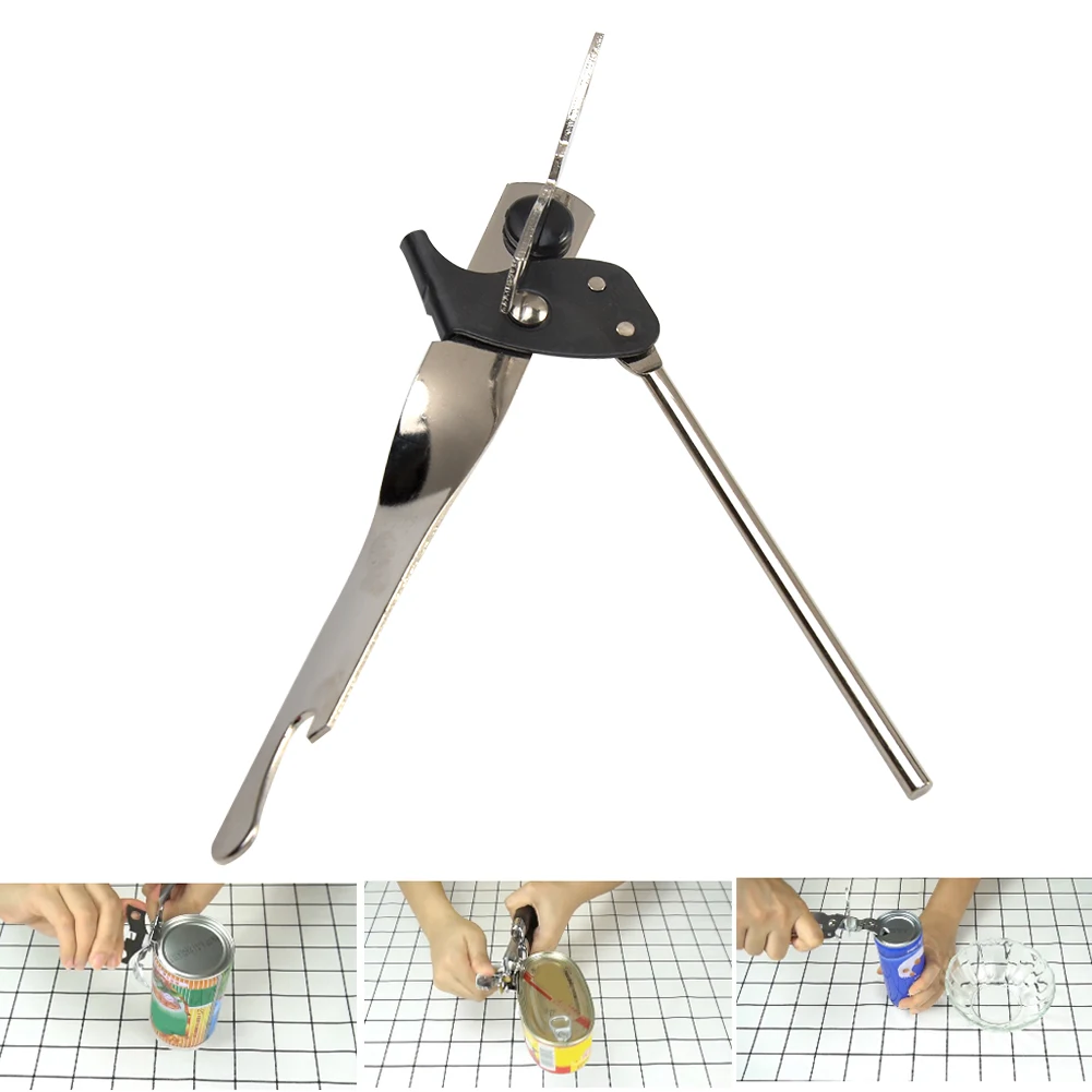 

Multifunctional Can Opener Safety Tin Stainless Steel Tool Bottle Side Cut Manual Handheld Kitchen Head Simple