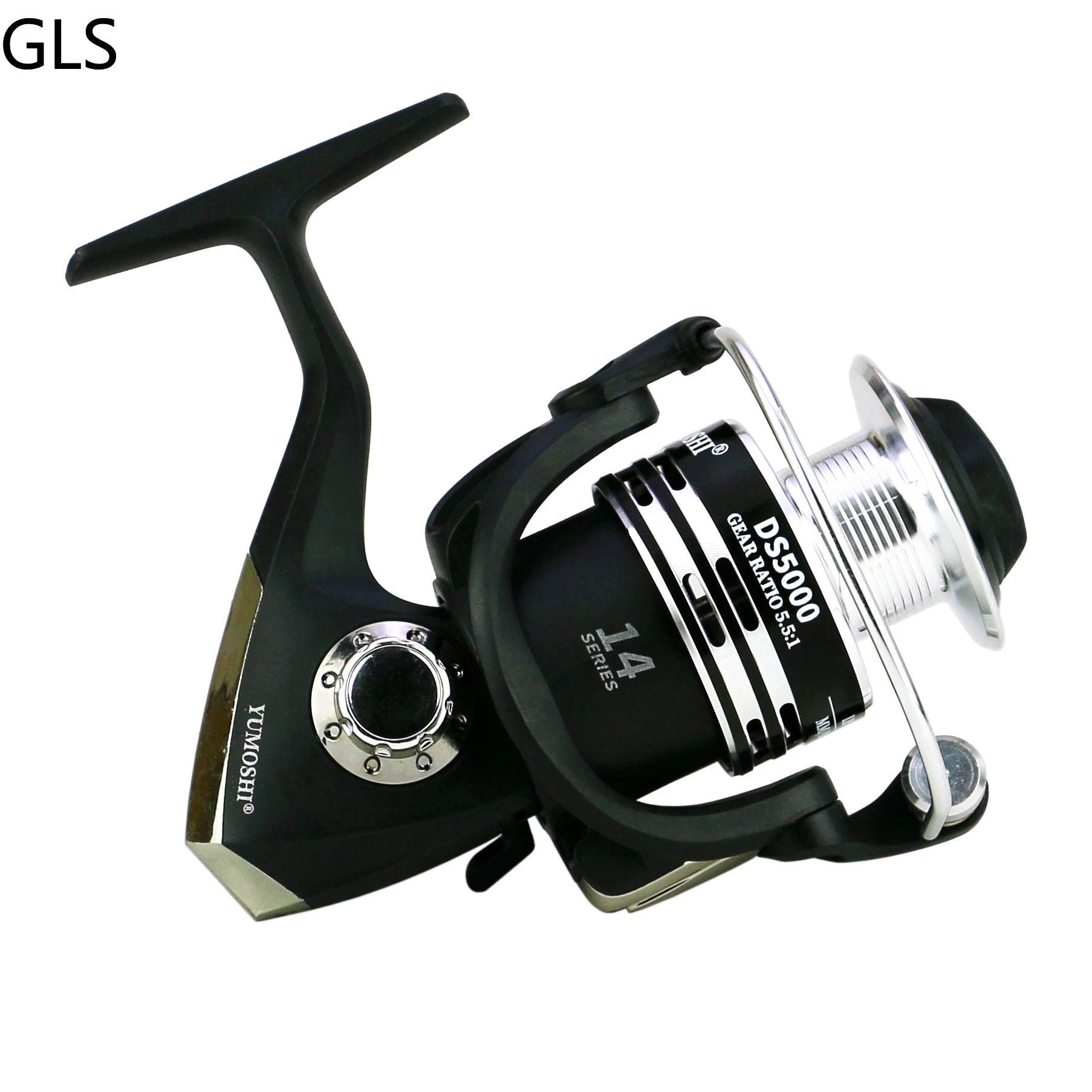 GLS New DS 1000-7000 Series Wear Resistant Metal Spool Spinning Fishing Reel Gear Ratio 5.5:1 High Speed Fishing Wheel enlarge