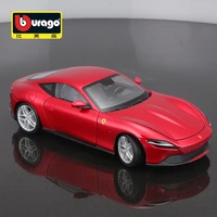 bburago 124 ferrari roma sports car red static die cast vehicles collectible model car toys
