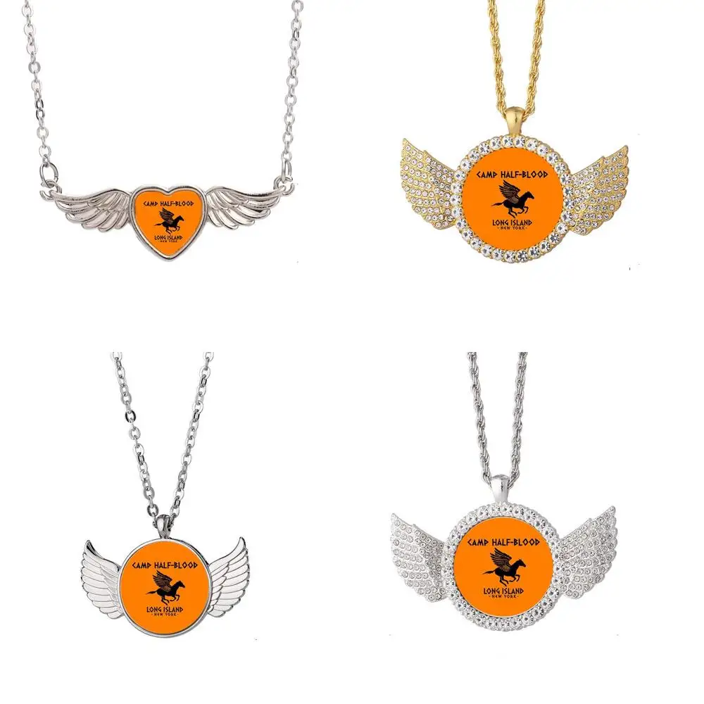 

Camp Half Blood Logo Xpr Angel Wing Necklace Beautiful Pendant Fashion Jewelry