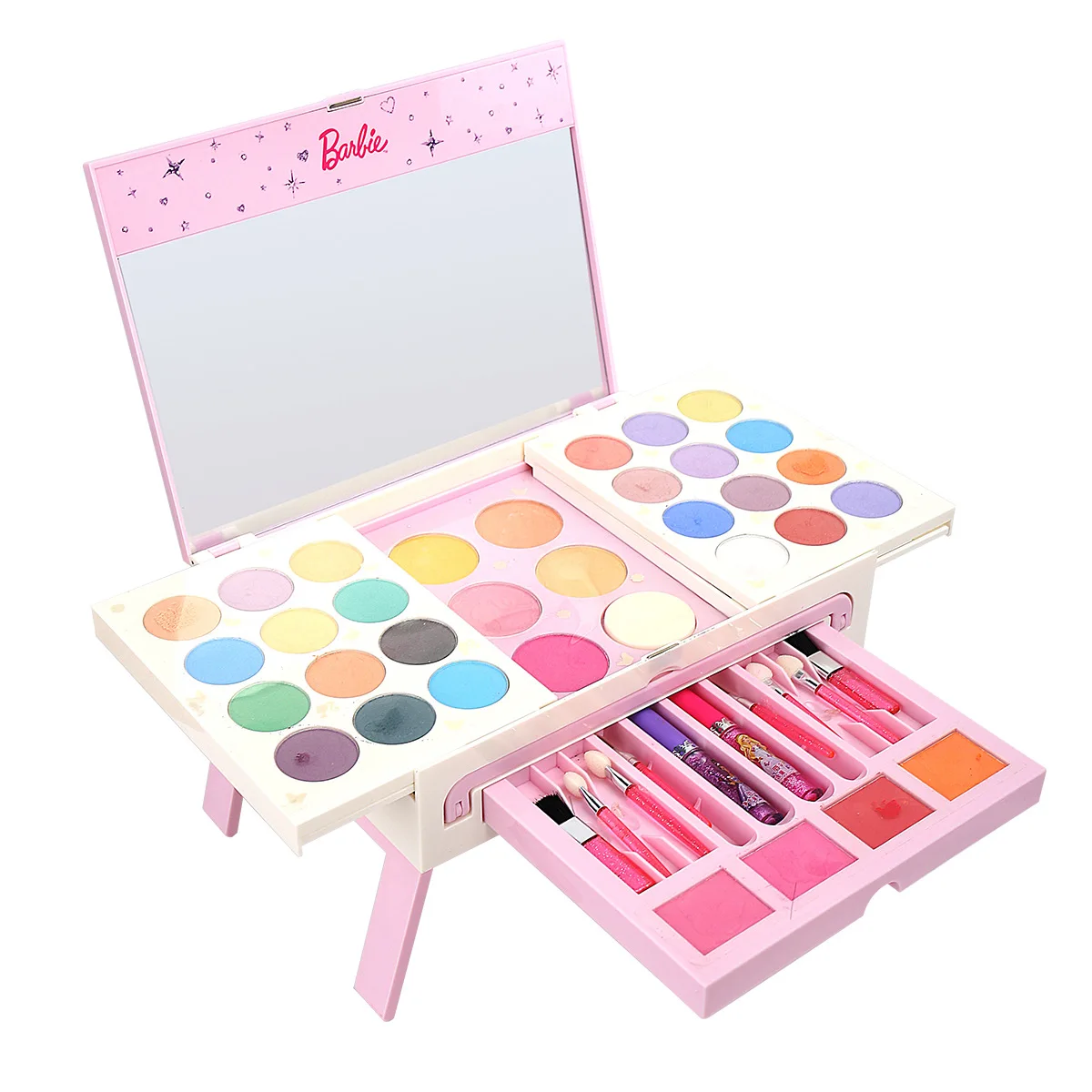

New girls Beauty princess makeup toys Beauty Cartoon kids Pretend Dressing table Fashion toys gift
