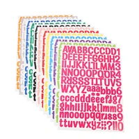 12 sheets self adhesive number letter stickers diy craft scrapbook stickers home decoration