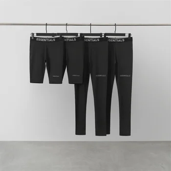 2023 ESSENTIALS Tight Leggings Bottoming Sweatpants Yoga High Waist Stretch Reflective Shorts Fashion High Quality 1
