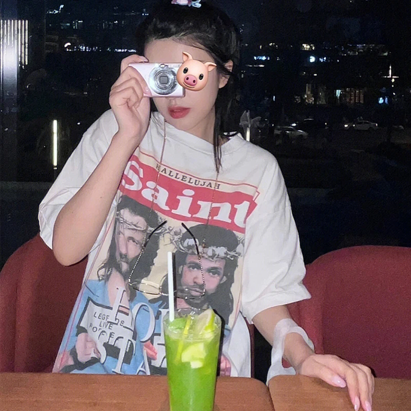 Футболка мужская и женская хлопковая свободного покроя с коротким рукавом