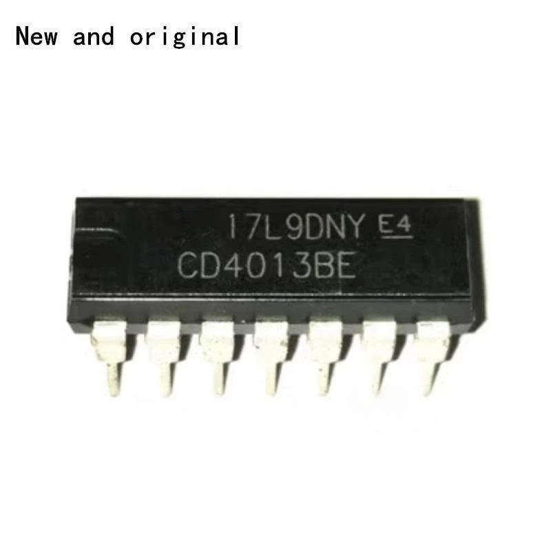 Новые и оригинальные шлепанцы CD4013BE DIP14, 20 шт.