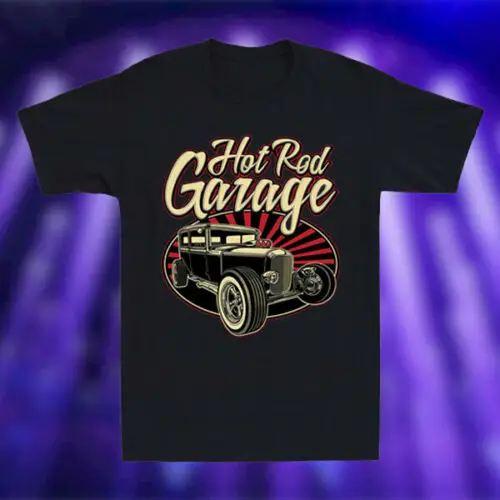

Hotrod Garage Mens T-Shirt classic hot rod car Tshirt Size S - 3XL Limited