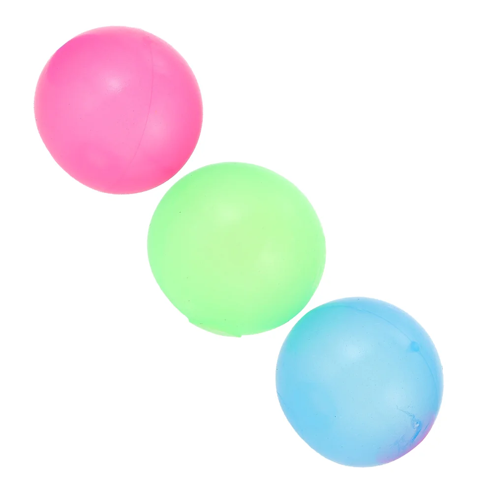 

3pcs Kids Ceiling Balls Sticky Balls Plaything Indoor Decompression Supplies