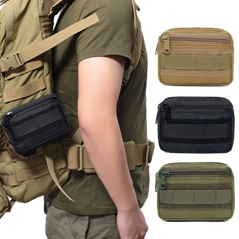 

Тактический поясной кошелек Molle, нейлоновая забавная сумка на бедро, военное снаряжение для повседневного использования, Охотничьи аксессуары, мужские карманные ранцы