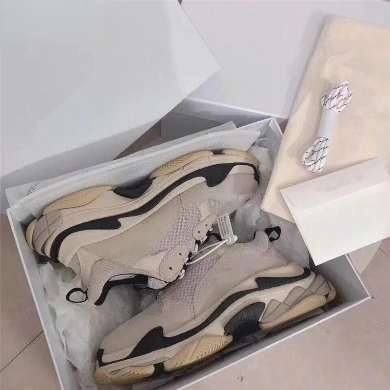 

Мужские кроссовки для бега Triple S, модная роскошная дизайнерская тренировочная обувь, Прогулочные кроссовки Triple-S, Вулканизированная обувь д...