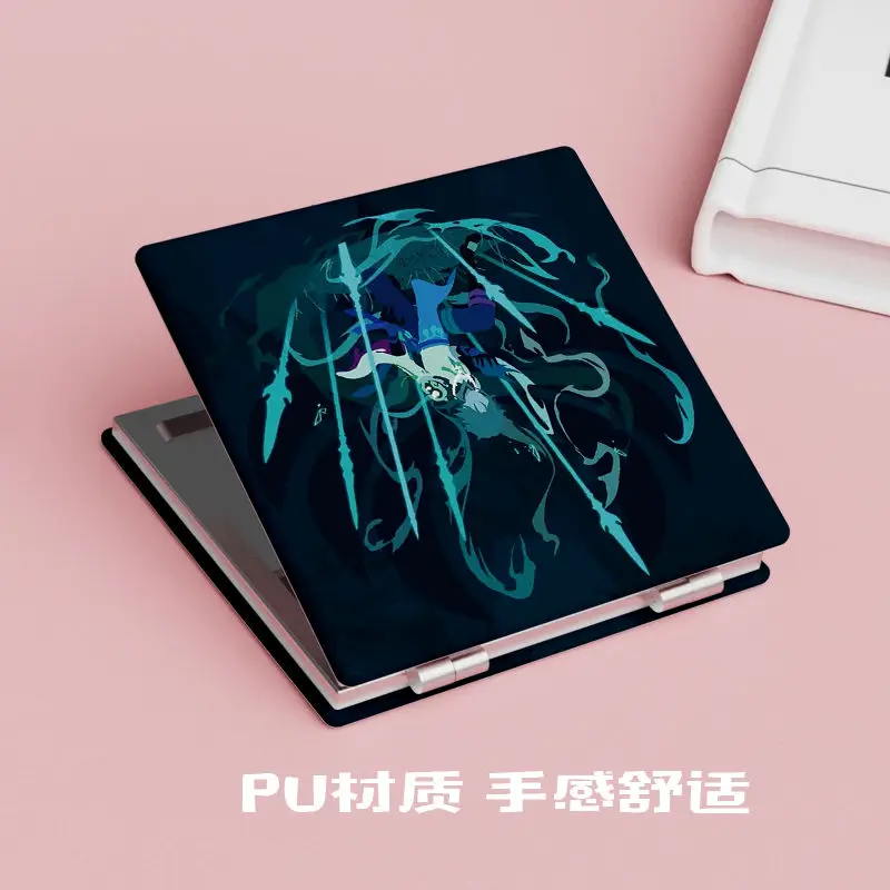 Складные косметические зеркала Yuan Shen Ganyu Zhongli ручное зеркало для макияжа Barbatos Xiao