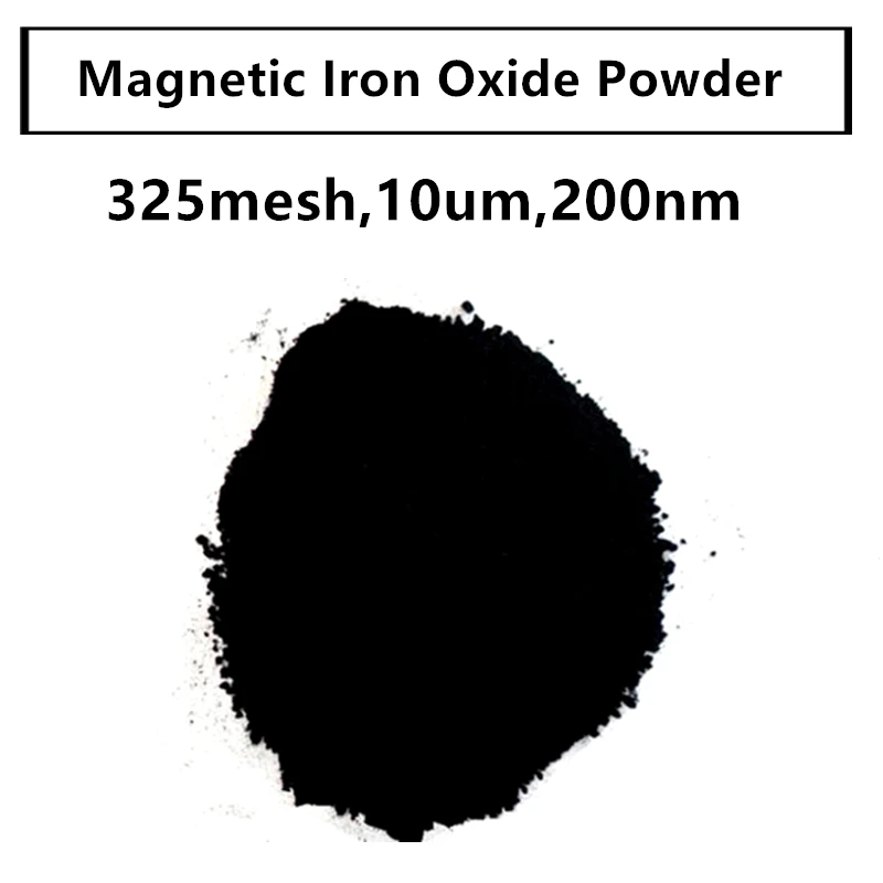 

99.9% Black Fe3O4 Powder Magnetic Iron Oxide Powder for R&D Ultrafine Powders 325mesh,1um,200nm Mult Size