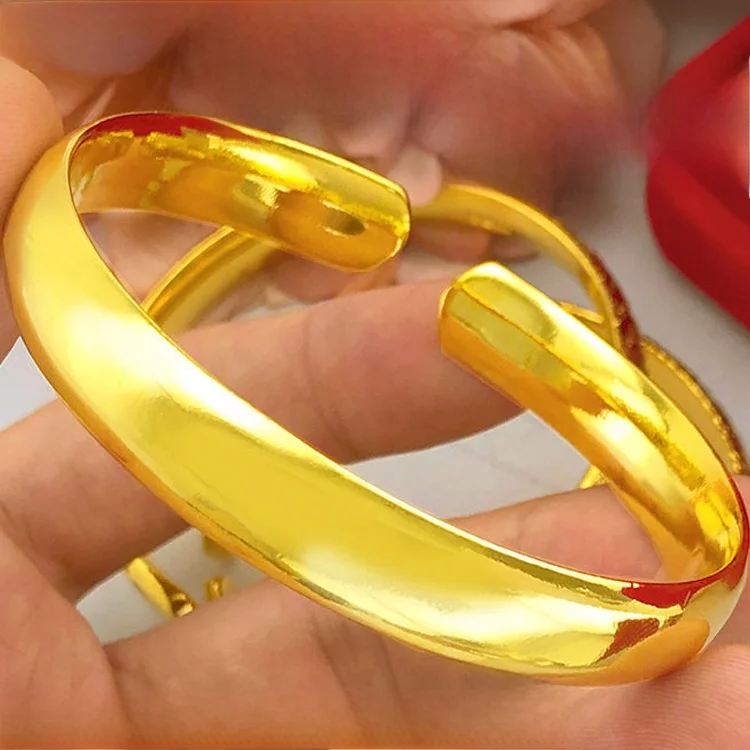 Бесплатное кольцо Вьетнамский браслет из чистого песка золотой для женщин не