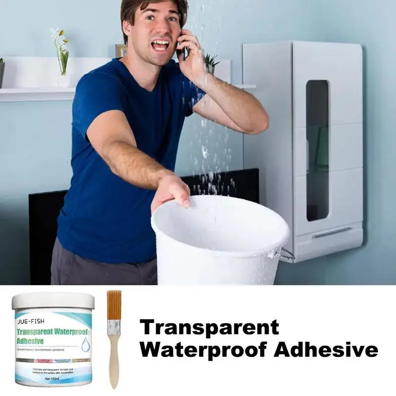 

Transparent Waterproof Glue Sealant For Bathroom Kitchen Exterior Wall Anti-Leakage Water Blocking Repair Free Smashing Brick