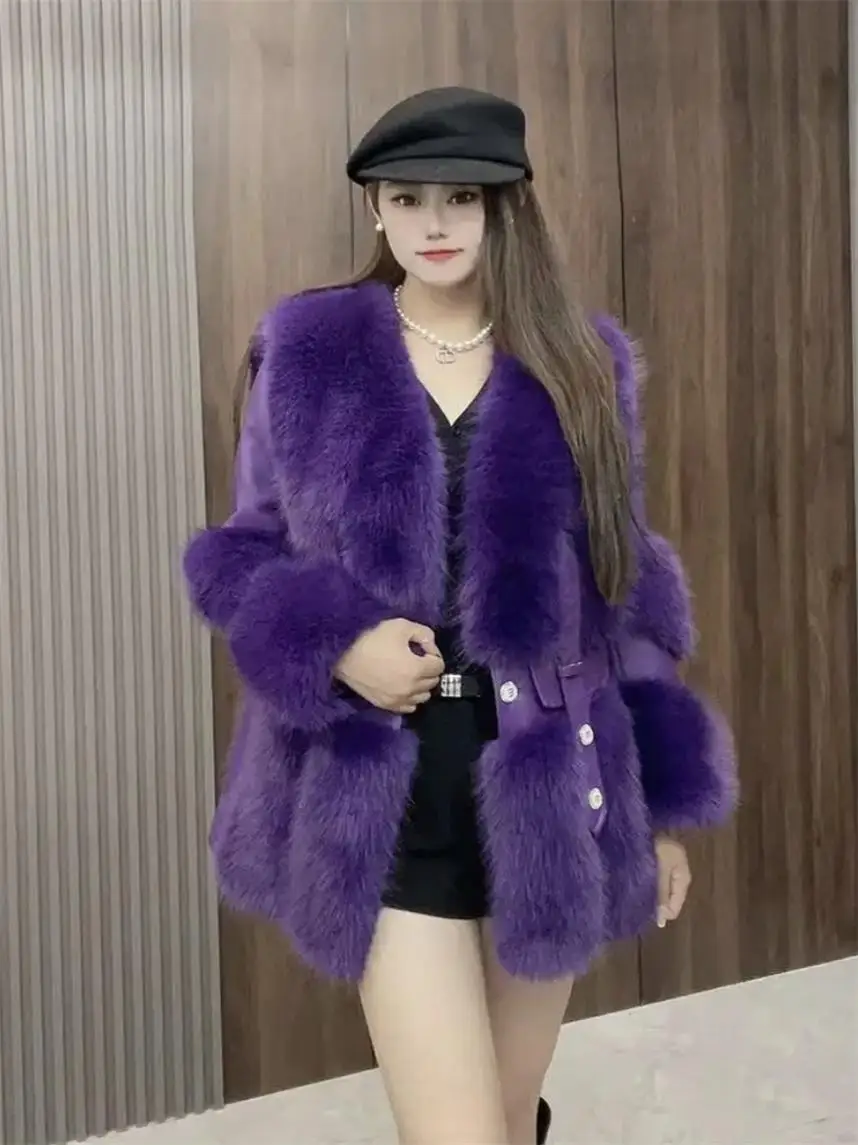 Европейская норка элитный модный и лоскутный дизайн зимняя популярная