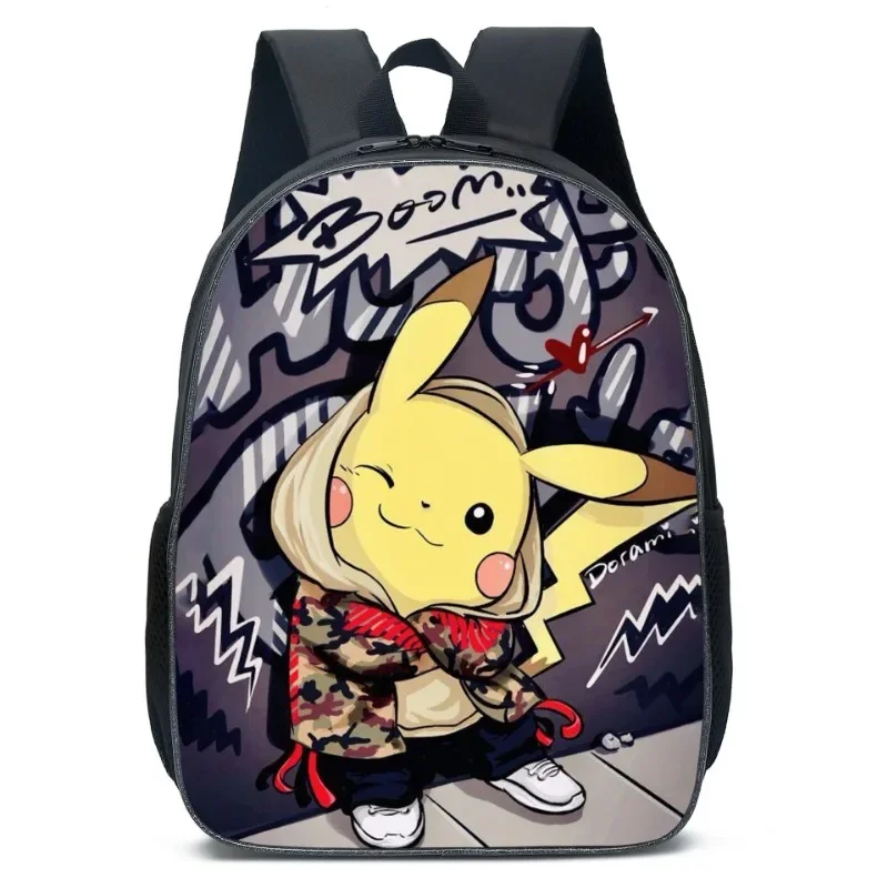 

Pikachu Pokemon Pokémon Pokemon Pikachu Anime Primary and Secondary School Students Schoolbag Children Large Capacity Zipper Bag