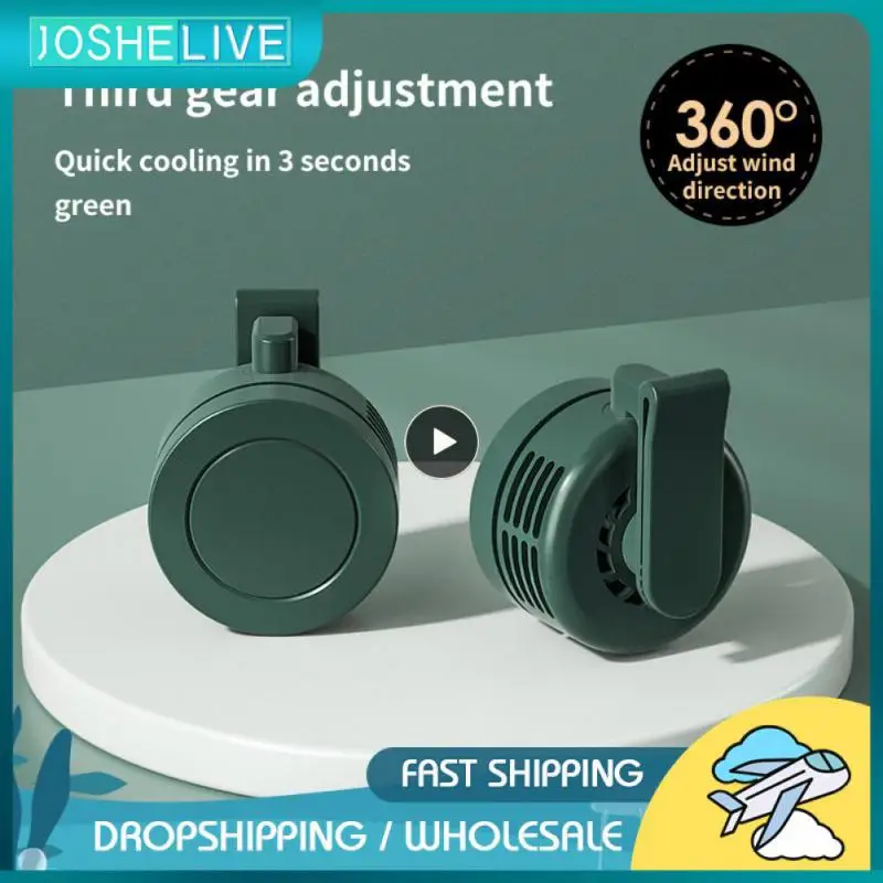 

1~10PCS Portable Endurance Hanging Clip Small Fan 360 Air Supply Leafless Fans Air Conditioning Handheld Small Fans Clip Design