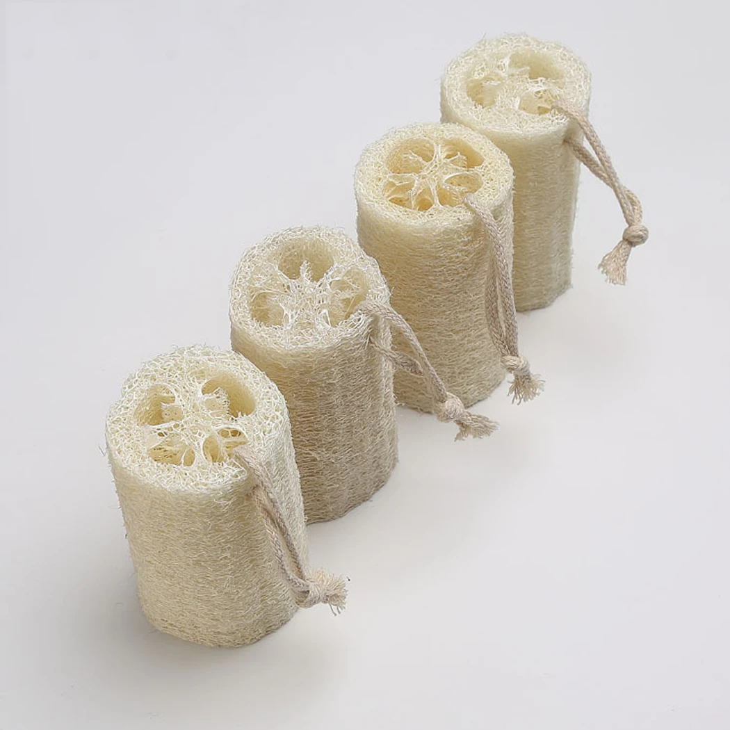 

4 шт., натуральная Органическая губка для мытья тела