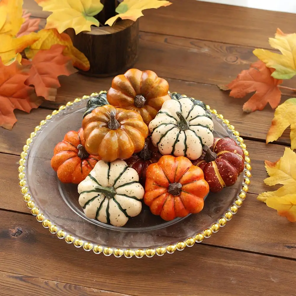 

Миниатюрный декор в виде тыквы на Хэллоуин, имитация овощей, поделки своими руками, для Хэллоуина, семейный альбом для раннего дома, 1 шт.