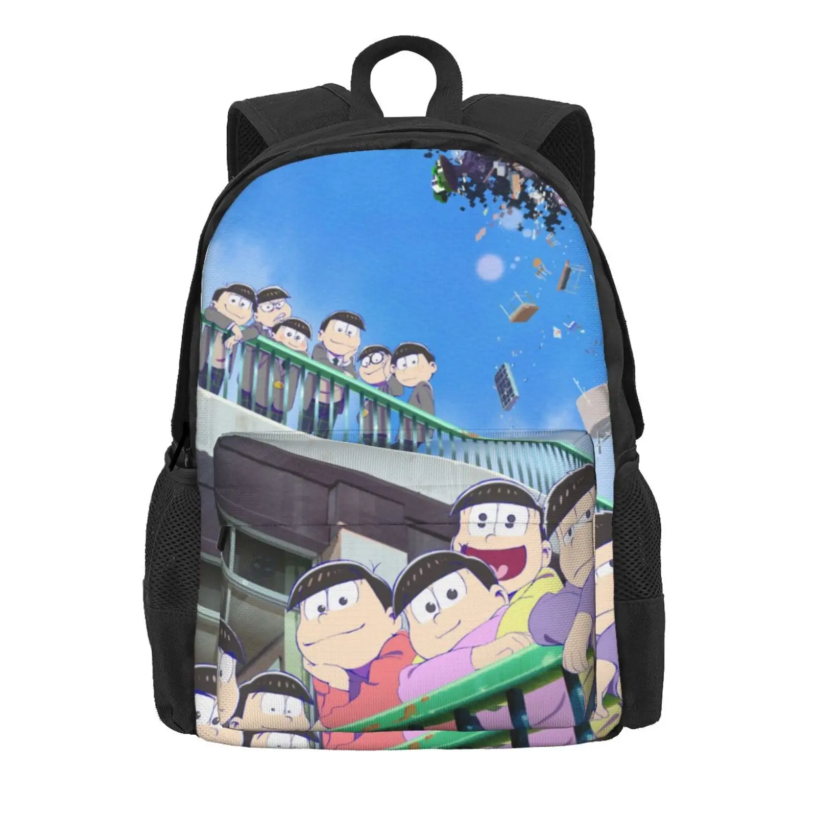 

Mr. Osomatsu 5 school bags Kawaii Woman Backpack Anime Ita Bag Man Bag Women'S Bag Tote Bag