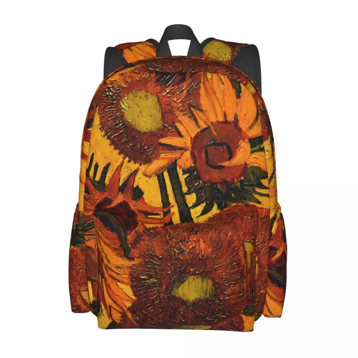 

Vincent Van Gogh Backpack Sunflowers Aesthetic Backpacks Men Travel Print School Bags Design Rucksack