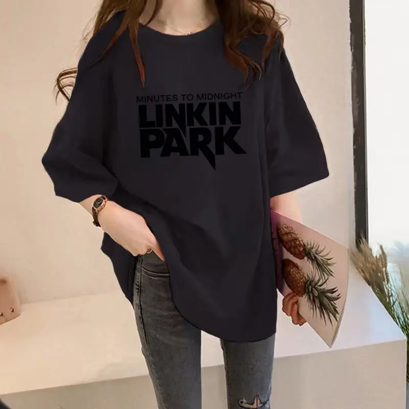 VOLALO 100% хлопок новинка 2024 простая свободная футболка женская с короткими рукавами