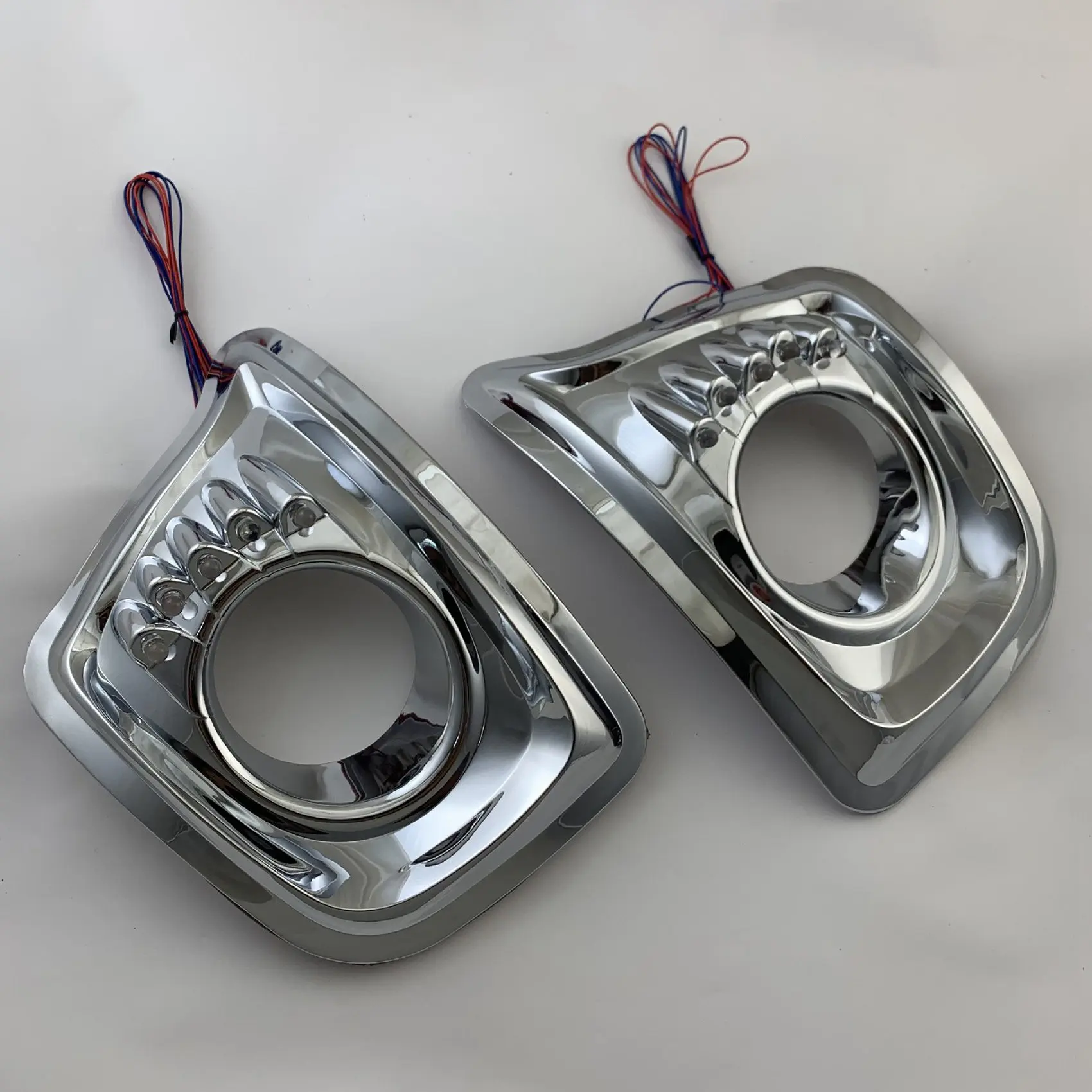 Хромированный передний бампер противотуманная лампа рамка Обложка отделка для