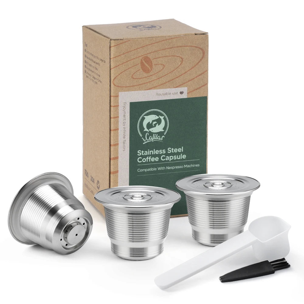 

Многоразовые капсулы iCafilas для Nespresso из нержавеющей стали Crema