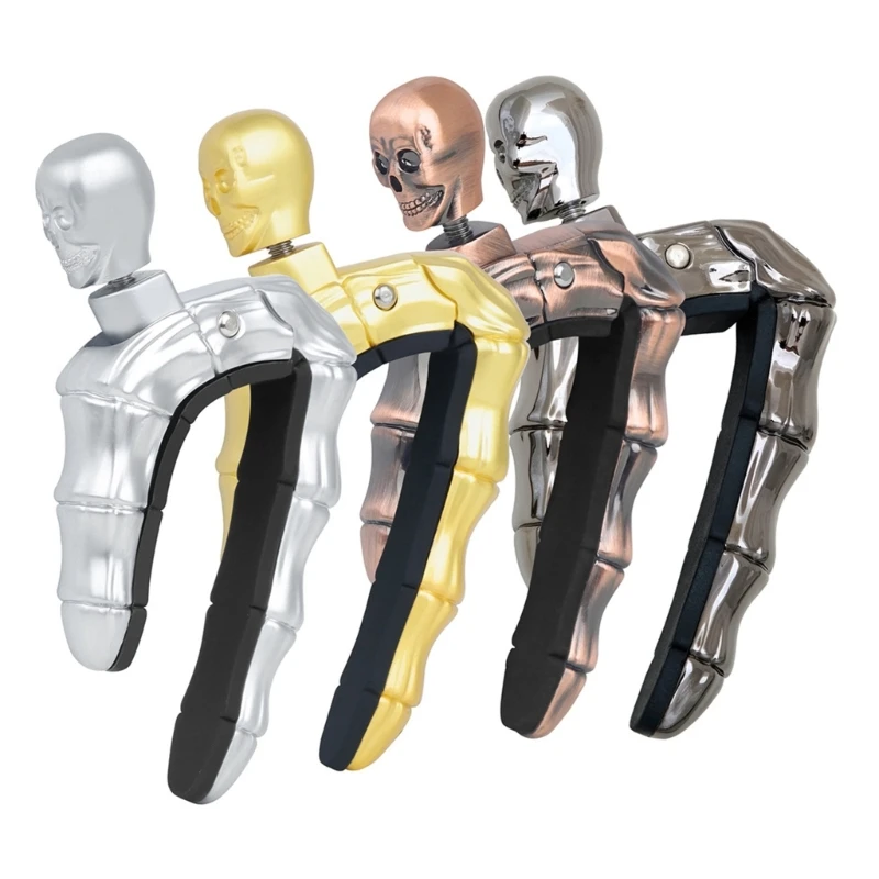 

Acoustic & Electric Guitar Capo Tone Clip Skull Guitar Tuning Clamp Easy to Use