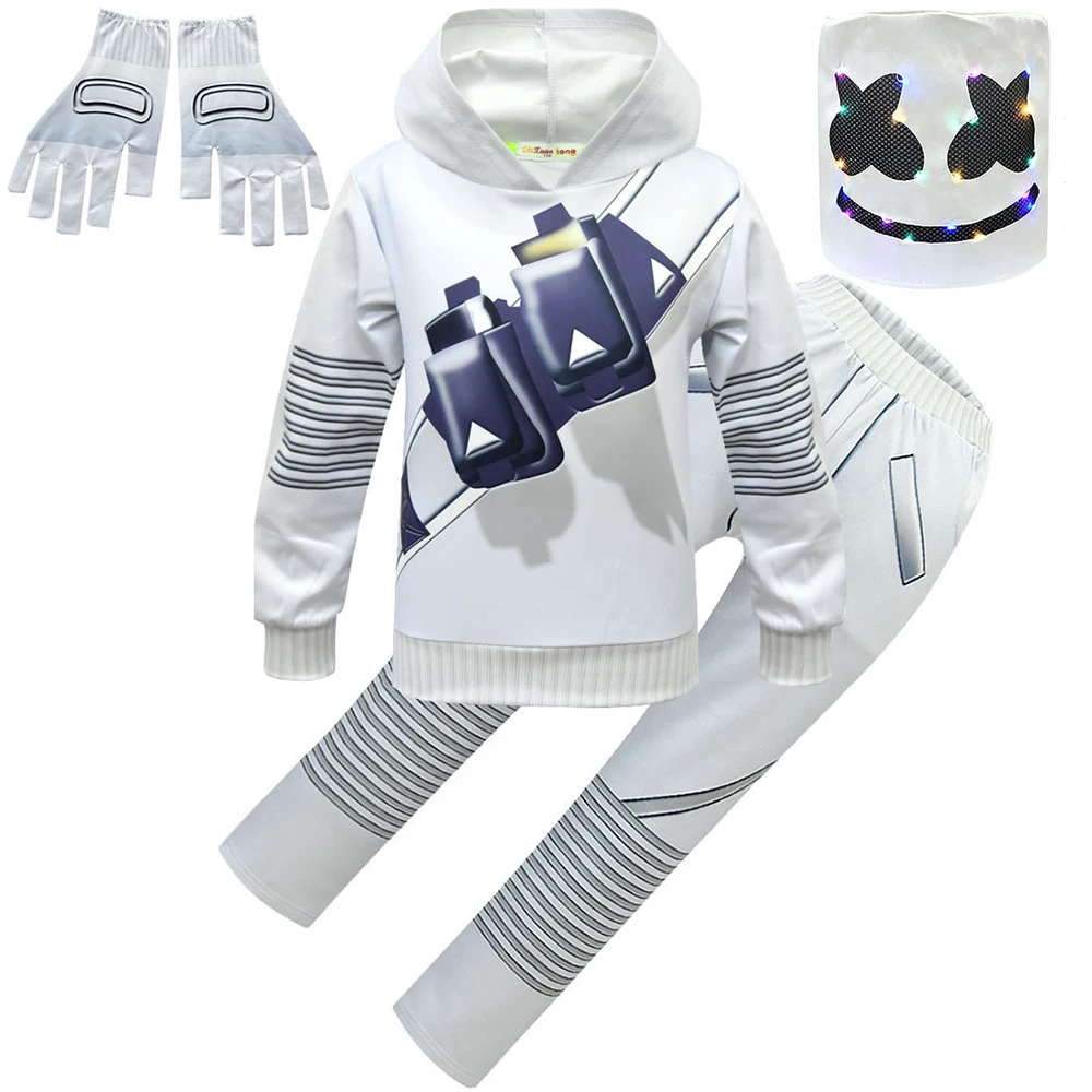 Детский свитшот DJ Rock Music костюм с капюшоном костюмы для косплея диджея