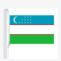uzbekistan flag90150cm 100 polyester bannerdigital printing