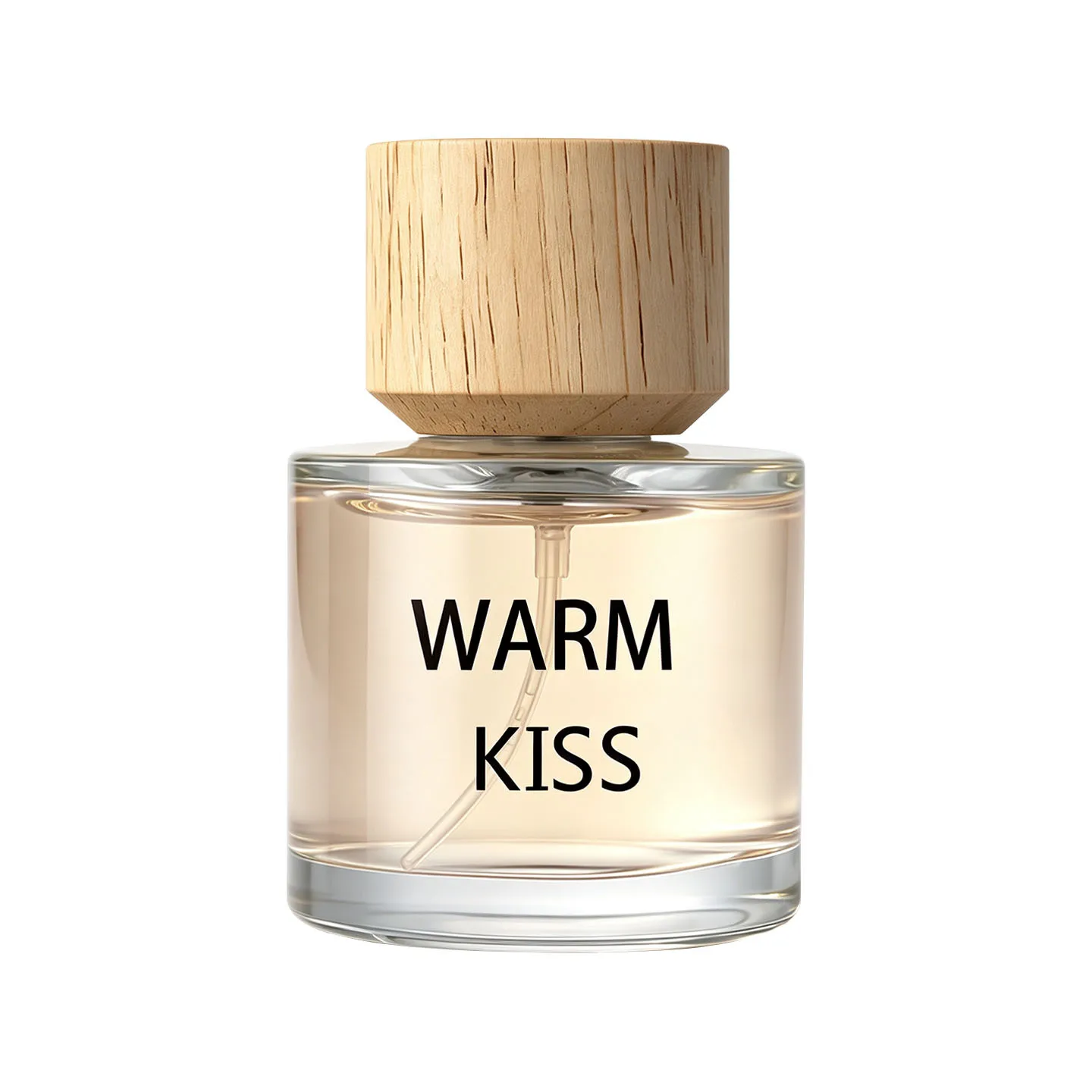 Фото WARM KISS Женская парфюмерная вода с деревянной крышкой, древесно-цветочные ноты, стойкий аромат для повседневного использования, офиса и свиданий. №3