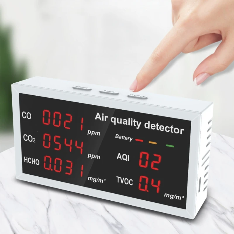 

Digital Display Indoor/Outdoor CO CO2 HCHO TVOC Detector CO2 Meter Gas Detector Dropshipping