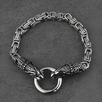 vintage viking faucet stainless steel bracelet mens fashion charm temperament faucet bracelet jewelry with gift bag