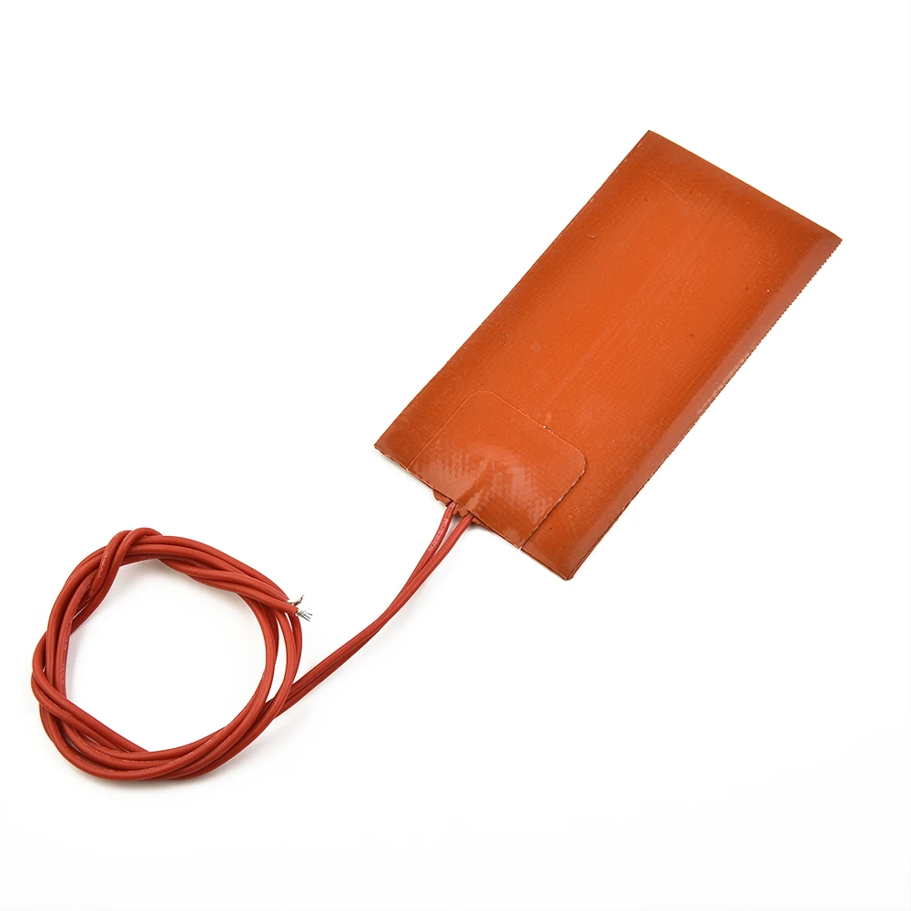

12V 15W 3D-Printer Silicone Heating Pad 50x100mm Heater Quick Heat Up Heated Car Fuel Tank Adhesive Tape Backing