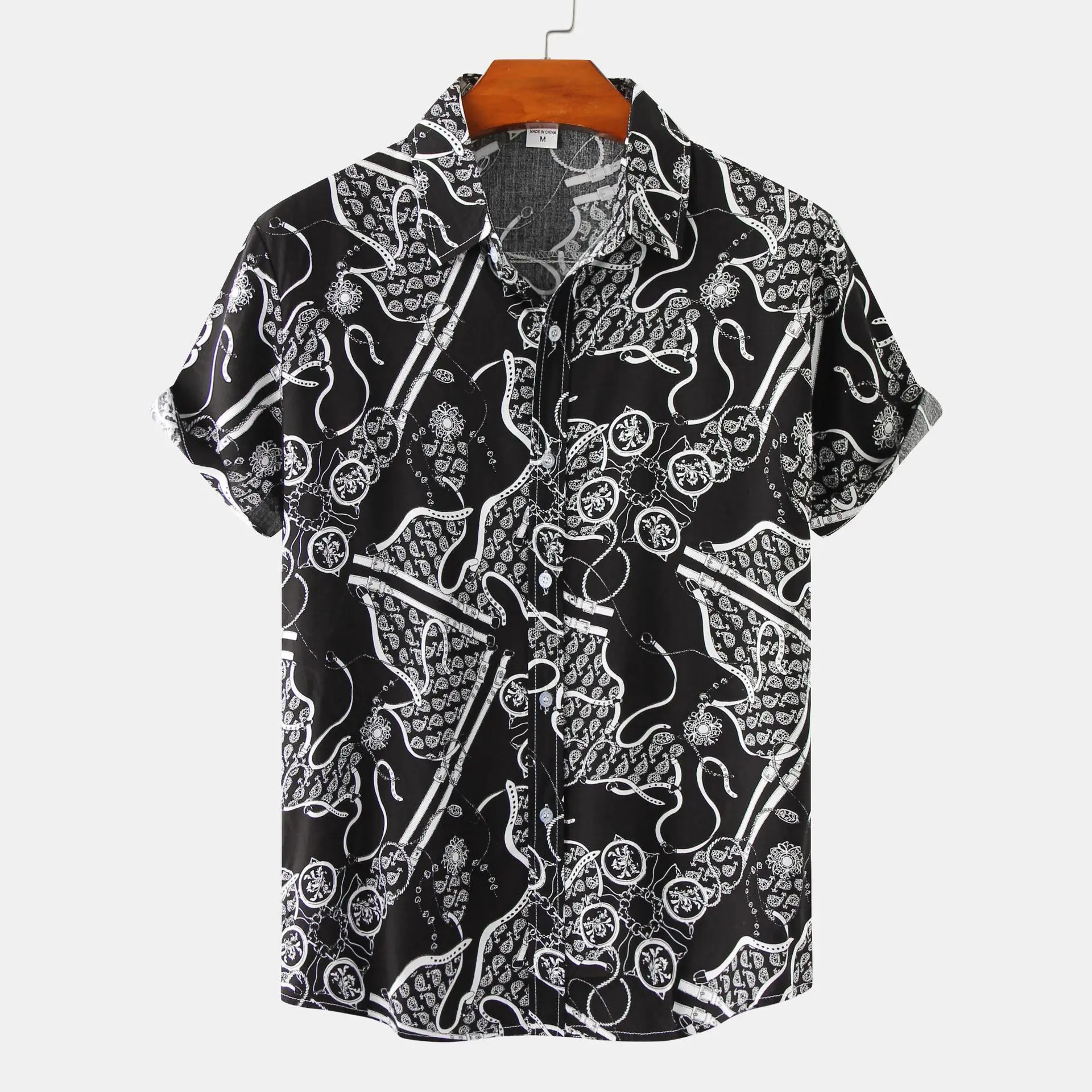 Men'S Shirt Floral 3d Print Undies Hawaiian Shirts Casual Short Sleeved Oversized Blouse Streetwear Tees Top Summer Men Clothing