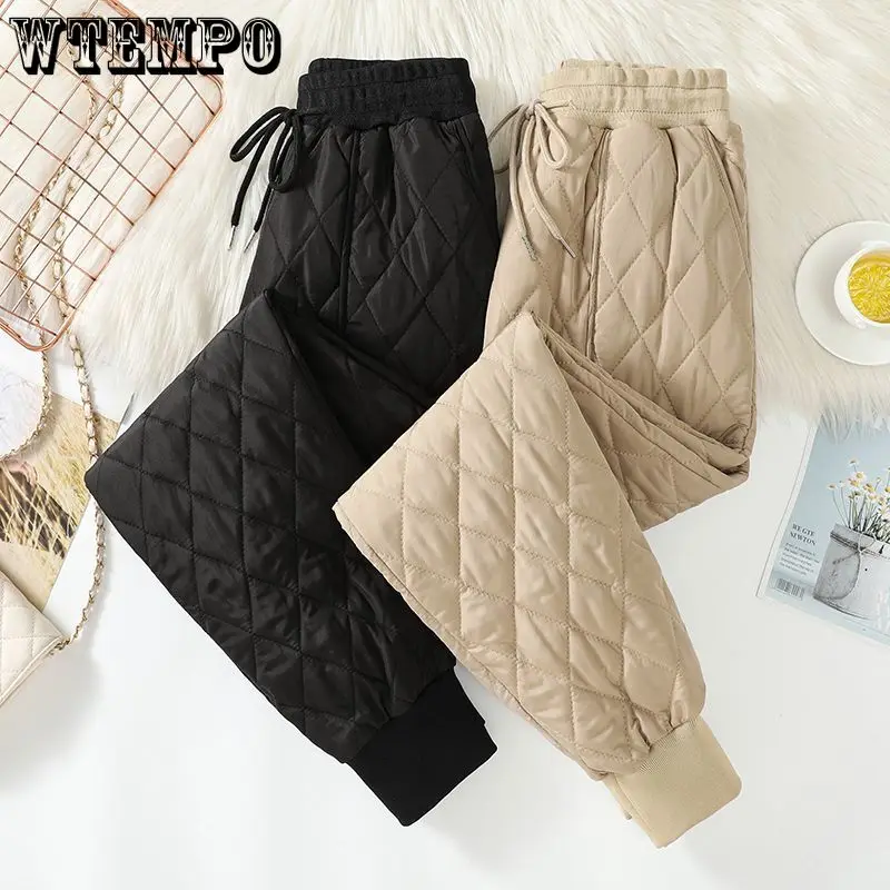 

Winter Winter Wear Light and Thick Warm Down Cotton Pants Loose Large Size Casual Cotton Clip Female Winter